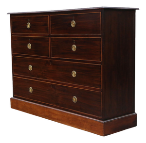 Antique Inlaid Mahogany Chest of Drawers from Mawer & Stephenson, 1800s