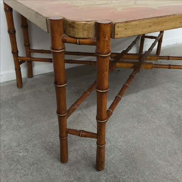 Vintage Faux Bamboo Coffee Table | Chairish