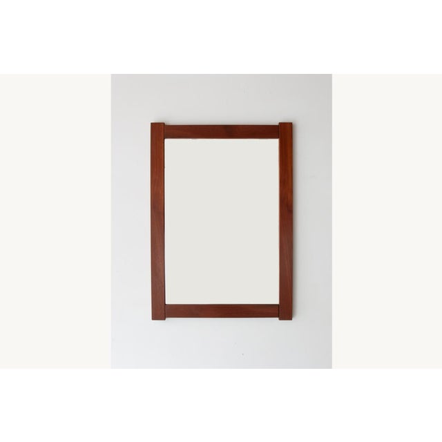 Mid-Century Danish Teak Wall Mirror, 1960s For Sale - Image 6 of 6