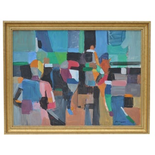Abstract Horse Show Oil Painting For Sale