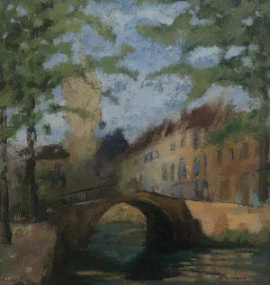 Jean-Jacques Boimond, Amsterdam, Oil on Canvas, Framed
