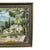 Vintage Coastal Landscape Painting in Impressionist Style, Framed Seascape With Sailboat - Unknown Artist For Sale - Image 4 of 10