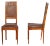 Set of Art Nouveau Cherry Wood Chairs For Sale