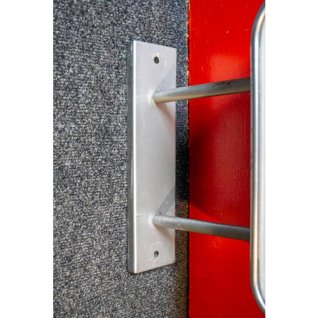 Wall clock with aluminum case. Designed for the Montecatini Office Building in Milan. Designer Gio Ponti Producer E....