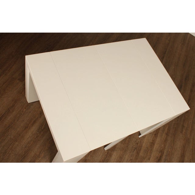 Expand Furniture Post Modern Convertible Console Dining Table For Sale - Image 12 of 12