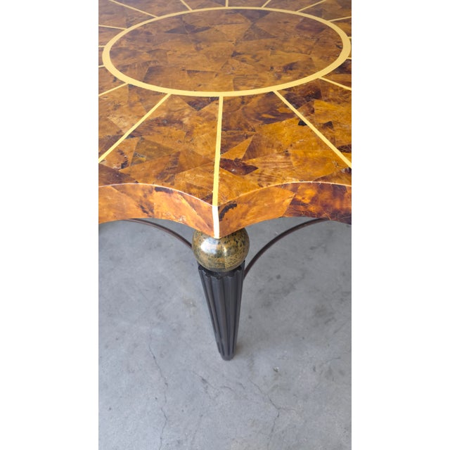Brown 1980s NeoClassical Center or Dining Table by Maitland Smith For Sale - Image 8 of 14