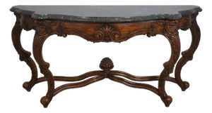 Marble Top Italian Style Console Foyer Table