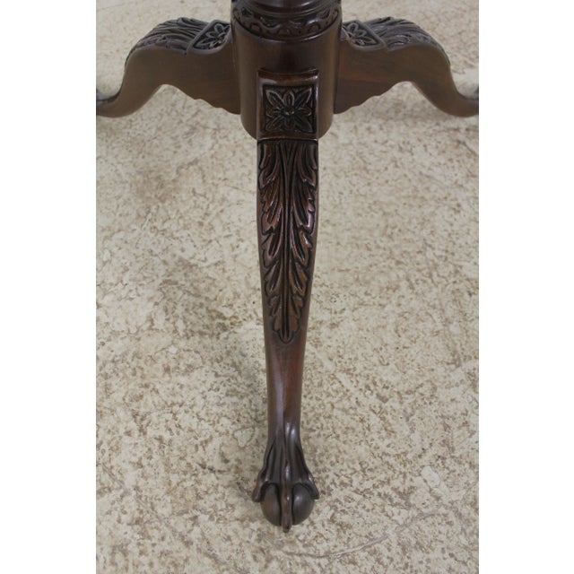Baker Historic Charleston Chippendale Mahogany Tilt Top