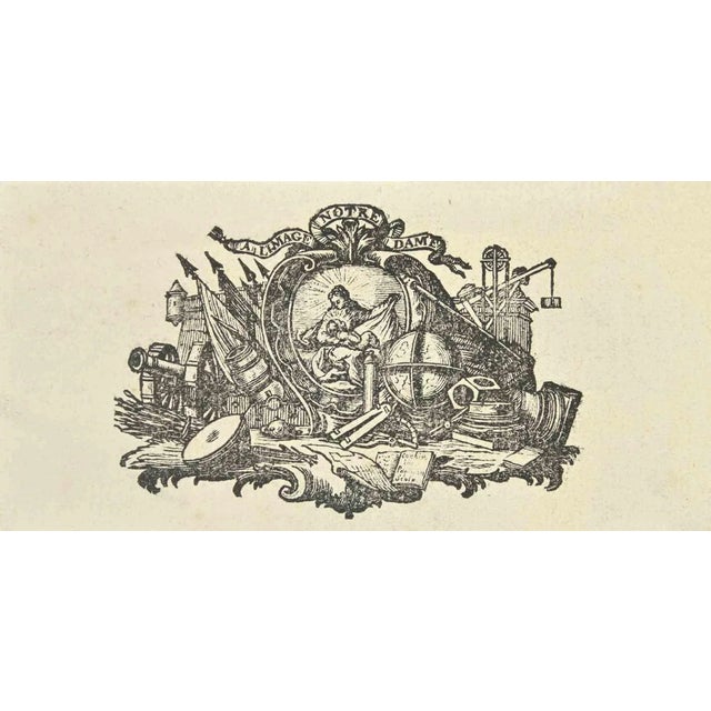Charles-Antoine Jombert, A L'Image Notre Dame, Woodcut, 1755 For Sale