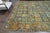 1970s 1970s Vintage Persian Handmade Wool Cotton Blue Area Rug For Sale - Image 5 of 11