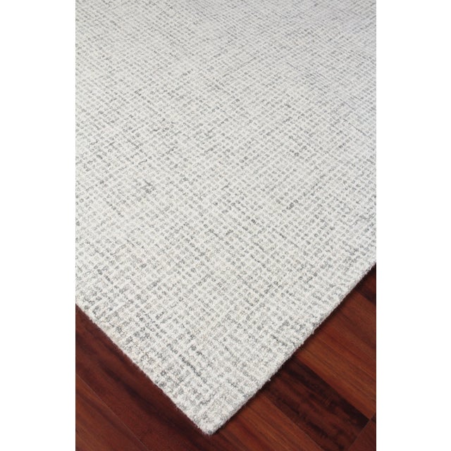 Textile Exquisite Rugs Melbourne Hand Loom Wool & Cotton Gray - 8'x10' For Sale - Image 7 of 8
