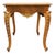 Floral & Scallop Carved Walnut & Burl Cabriole Legged Low Table C1930 For Sale - Image 11 of 11