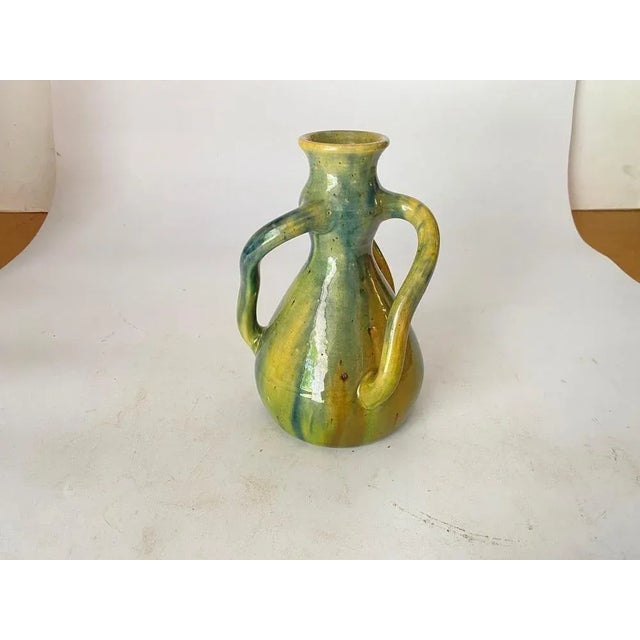 Antique French Vase in Glazed Earthenware For Sale - Image 6 of 8