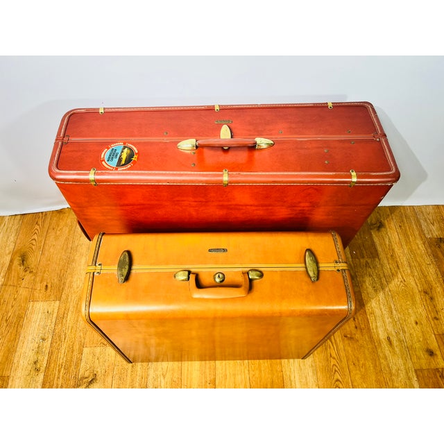 Mid-Century Modern Suitcases from Samsonite, 1960s, Set of 2 For Sale - Image 15 of 18