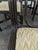 Black Lacquered Rattan Chairs with Fabric Seats, 1970s, Set of 6 For Sale - Image 6 of 10