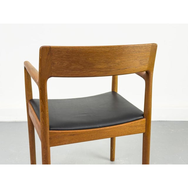 Danish Teak and Leather Armchair by J. Nørgaard for Nørgaards Møbelfabrik, 1960s For Sale - Image 15 of 18