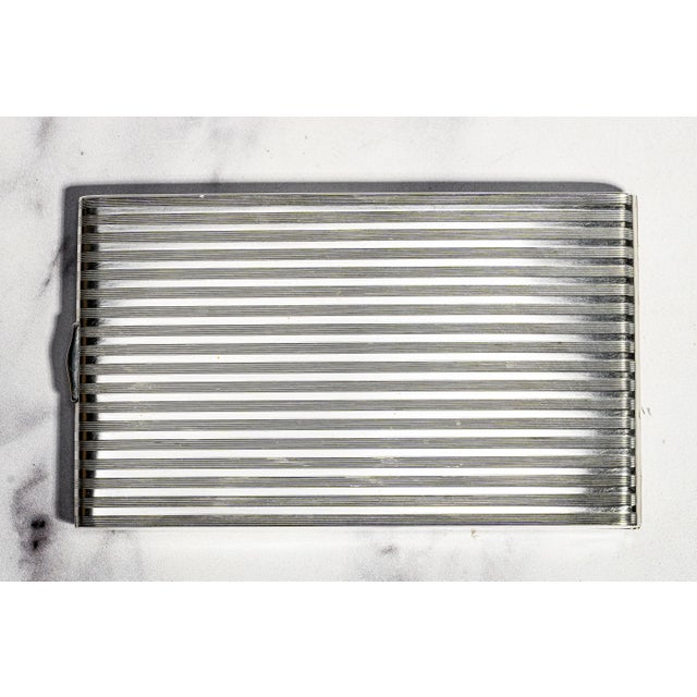 Vintage Napier Sterling Silver Cigarette Case Engine Turned Art Deco Provenance Presentation Card Case Tobacciana For Sale - Image 13 of 13