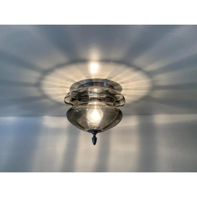 Mid-Century Modern Glass Wall Lamp from Glashütte Limburg, Germany, 1960s For Sale - Image 12 of 18