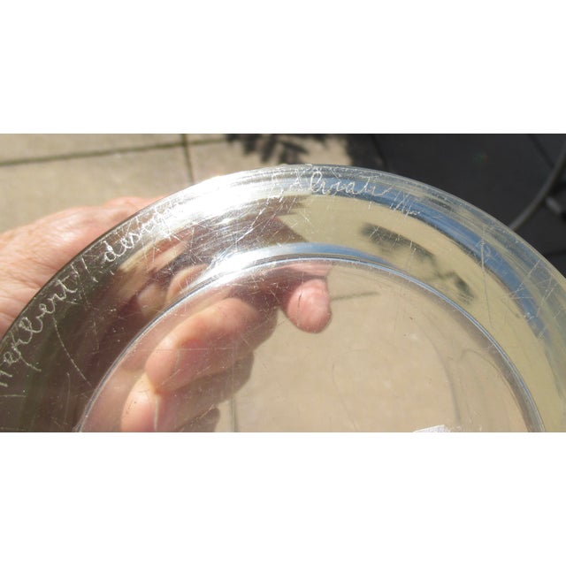 Transparent Salviti Crystal MCM Bowl for Albert Herbert Design Circa 60s For Sale - Image 8 of 11