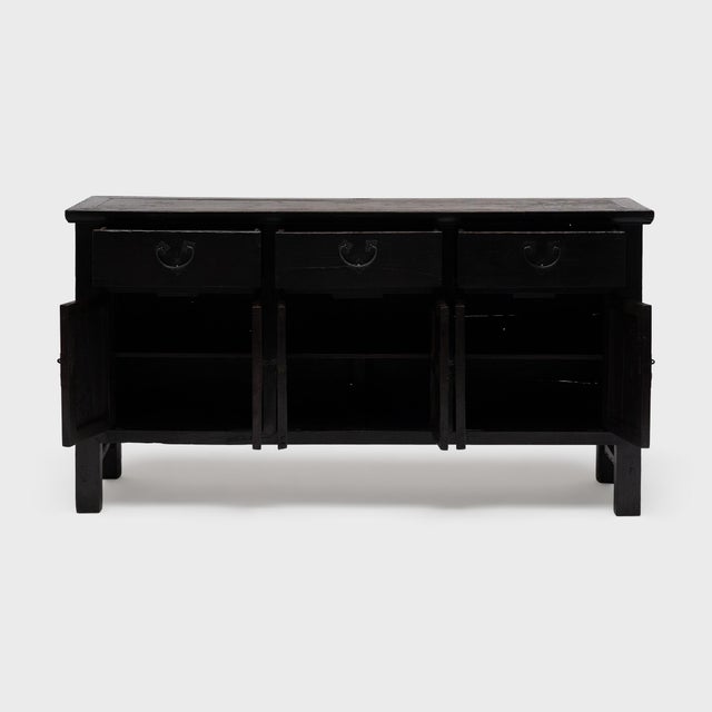 Mid 19th Century Chinese Provincial Three Drawer Sideboard, C. 1850 For Sale - Image 5 of 6