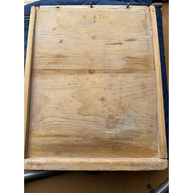 Brown Early 20th Century Antique Pine Side Table For Sale - Image 8 of 10