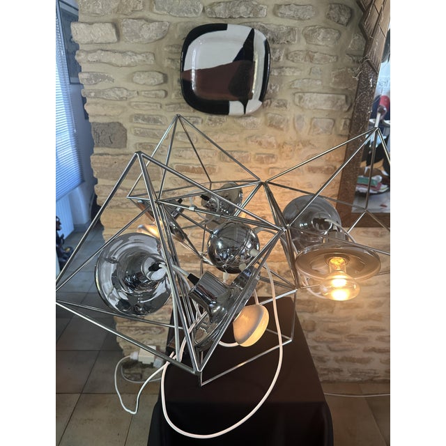 Polyhedra Sculpture Lamp from Guzzini, 1971 For Sale - Image 16 of 18