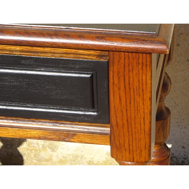 Vintage Bedside Table in Oak, 1980s For Sale - Image 6 of 15