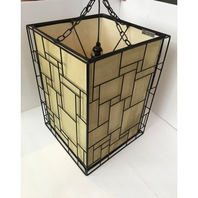 Mid-Century Geometric Light Pendant/Chandelier For Sale - Image 9 of 13