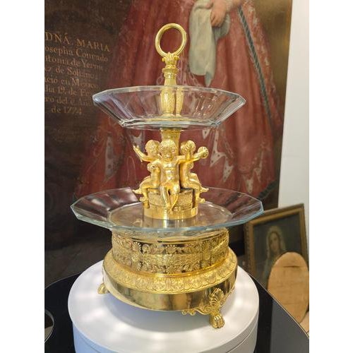 French Empire Ormolu and Cut Crystal Centerpiece from Thomire, 1810 For Sale - Image 11 of 16