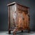 Wood Vintage African Padauk Rosewood Carved "Vases & Flowers" Cabinet With Drawer For Sale - Image 7 of 9