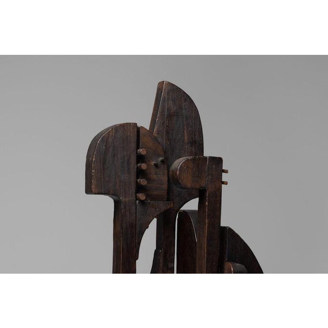 Sergio Ponzio IV, Abstract Sculpture, 1970s, Pine For Sale - Image 4 of 18