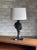 1970s Black Cerused Sculptural Table Lamp Attributed to Yasha Heifetz For Sale - Image 10 of 10