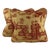 Designer Covington 5th Avenue Designs Gold Red "Les Chinois" Asian Chinoiserie Oriental French Country Toile Pillow Covers- 14" Pair For Sale