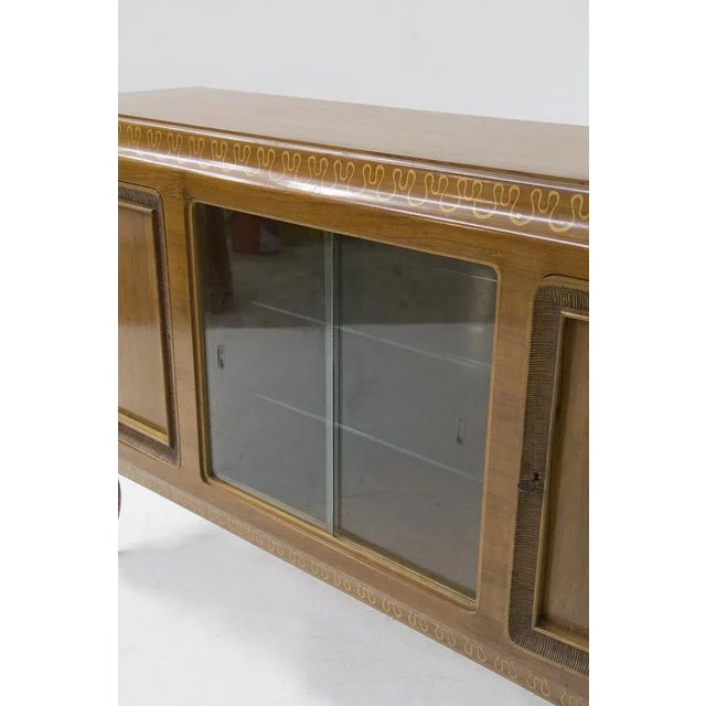 Mid-Century Wooden Sideboard from Valzania, 1950s For Sale - Image 4 of 11