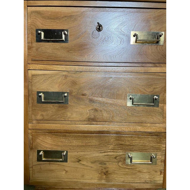 Chest of Drawers in Walnut, 1970s For Sale - Image 9 of 10