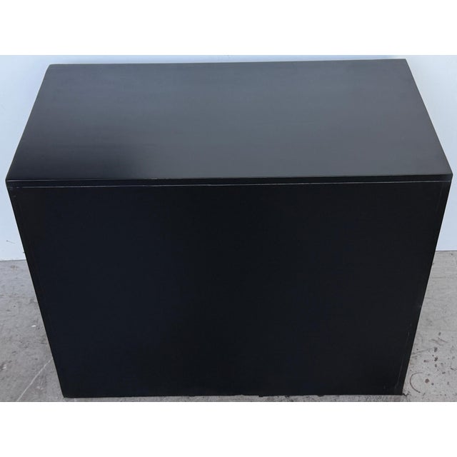 Dorothy Draper España Black Lacquer Chest for Heritage, Hollywood Regency, 1950s For Sale - Image 4 of 14