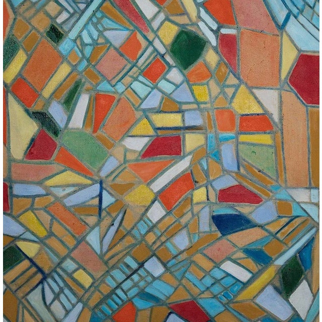 Reticolo is an original artwork realized by Giorgio Lo Fermo (b. 1947) in 2021. Original Oil Painting on Canvas. Hand-...