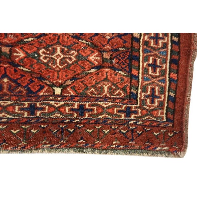 Late 19th Century Antique Baluch Turkmen Rug For Sale - Image 5 of 6