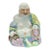 Chinese Famille Rose Laughing Buddha Budai/Hotei Statue (Large 12.5”) Polychrome Ceramic Vintage For Sale