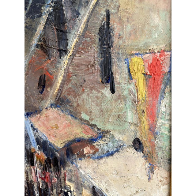 René Guinand, Festivities in the Town in Geneva, Oil on Canvas, 1919, Framed For Sale - Image 8 of 18