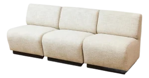 Mid 20th Century Tappo Modular Sofa Styled After John Mascheroni for Vecta in Almond Tweed