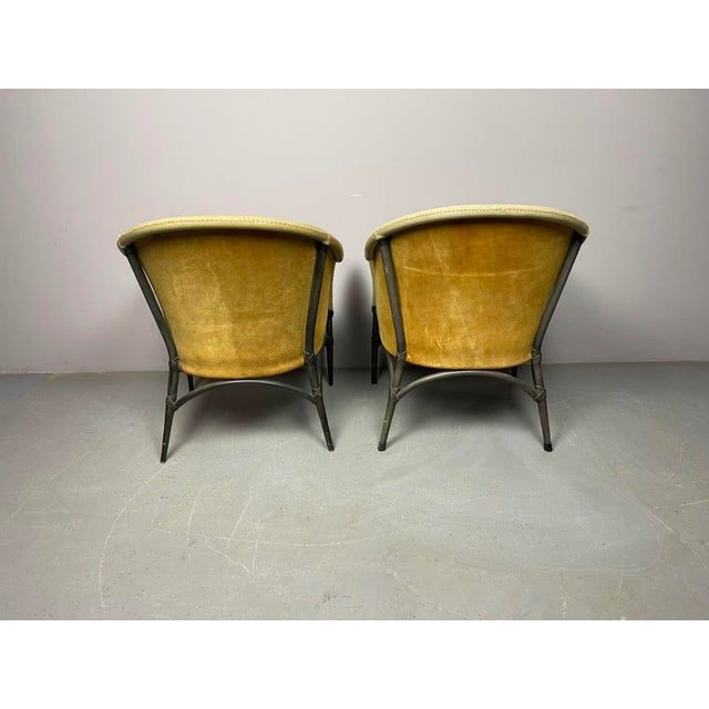Mid-Century Modern Leather Dining Chairs by Antonio Budji Layug, Philippines, 1970s, Set of 2 For Sale - Image 10 of 18