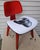 Attributed Herman Miller Style Red Aniline DCW + Skull Chair For Sale - Image 12 of 14
