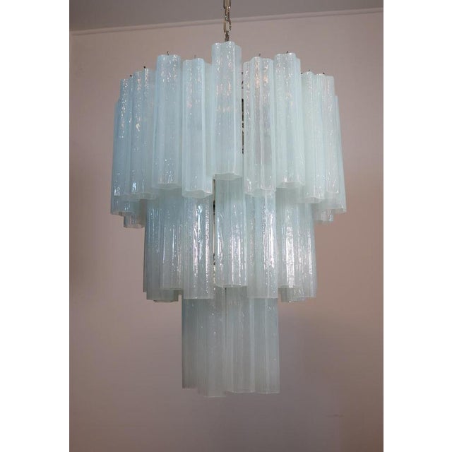 Metal Tronchi Chandeliers in the Style of Toni Zuccheri for Venini, Murano, Set of 2 For Sale - Image 7 of 10