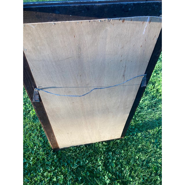 Early 20th Century Early 20th Century Cherry Large Beveled Gilt Carved Wood Wall Mirror For Sale - Image 5 of 6