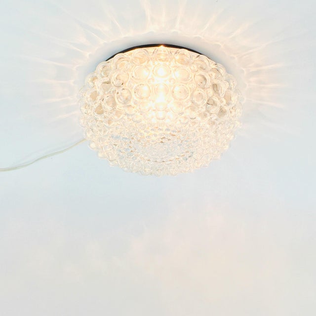 1970s Mid-Century Modern Bubble Glass Flush Mount by Helena Tynell for Limburg, Germany, 1970s For Sale - Image 5 of 12