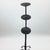 Hand Forged Iron Candelabra Set of 3 (93-113cm) Antique Copper Finish Barley Twist Stem with Arched Base For Sale - Image 4 of 6