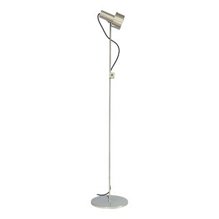 Model FA1 Floor Lamp in Polished Aluminium by Peter Nelson for Architectural Lighting LTD., 1967 For Sale