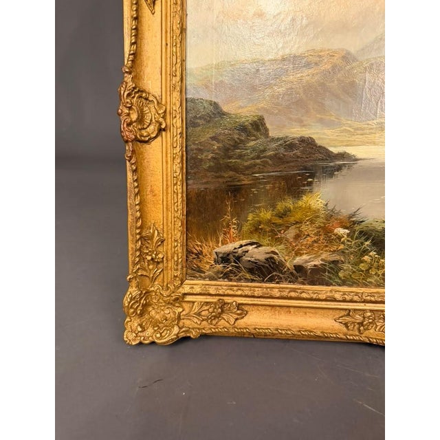 19th Century English Oil on Canvas Landscape, Signed N. Boel, Dated 1890 For Sale - Image 11 of 14
