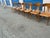 Teak Klismos Patio Dining Chairs. - Set of 6 For Sale In San Diego - Image 6 of 17